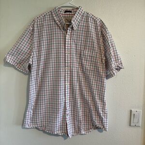 St. John's Bay Checkered Short Sleeve Shirt Size XL